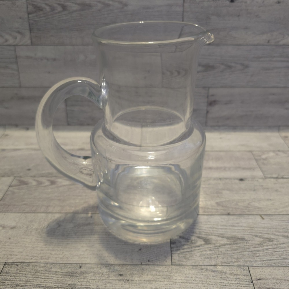 Tiffany & Co Clear Crystal Glass Bedside 7" Water Pitcher Carafe - Picture 3 of 8
